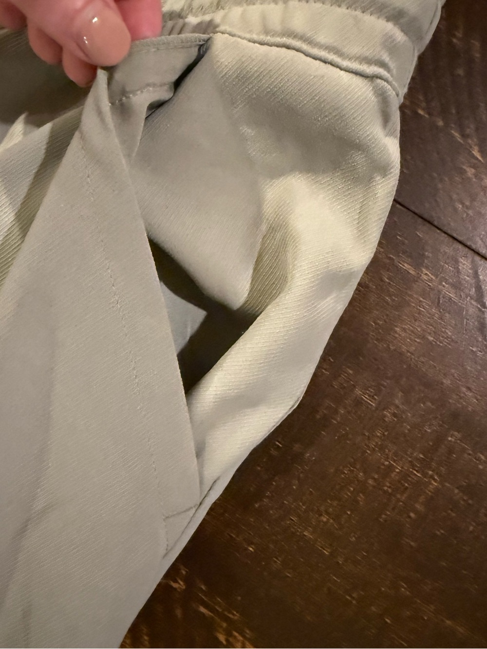 32 Degrees Cool Sage Green Soft Twill Drawstring Pocket Dress Mini XL - Picture 14 of 16